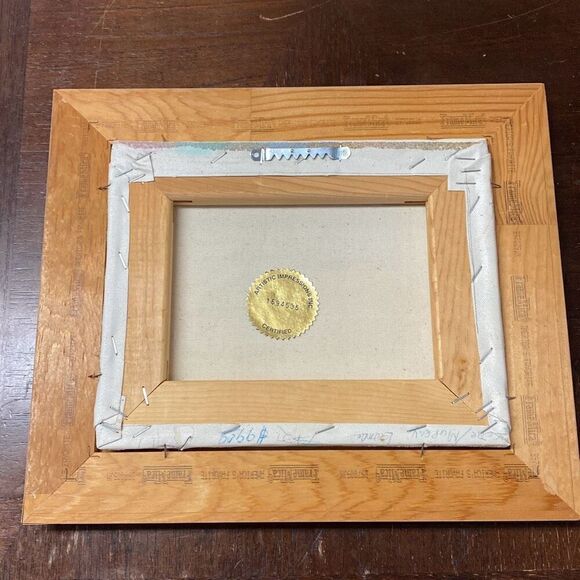 Native American Pottery Sand Oil Painting Signed Myung Mario Jung Southwest - Picture 8 of 12